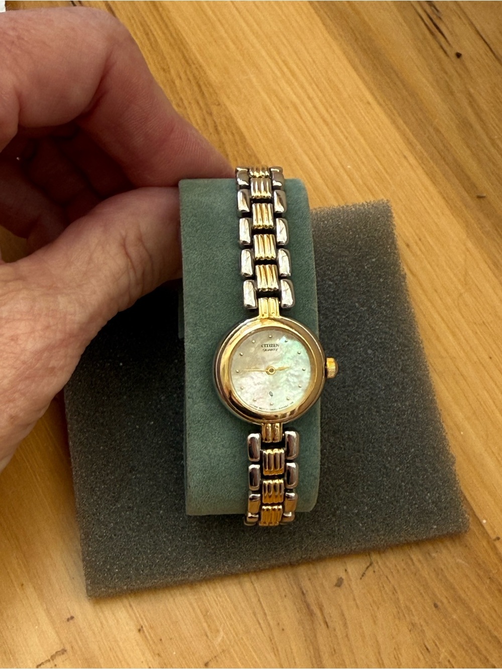 Citizen Two-Tone Gold and Silver Women's Mother-of-Pearl Dial Watch